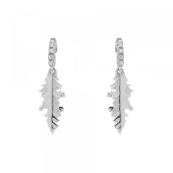 Pendientes Mari Plata y Circonitas Blancas*Eguzkilore Discount