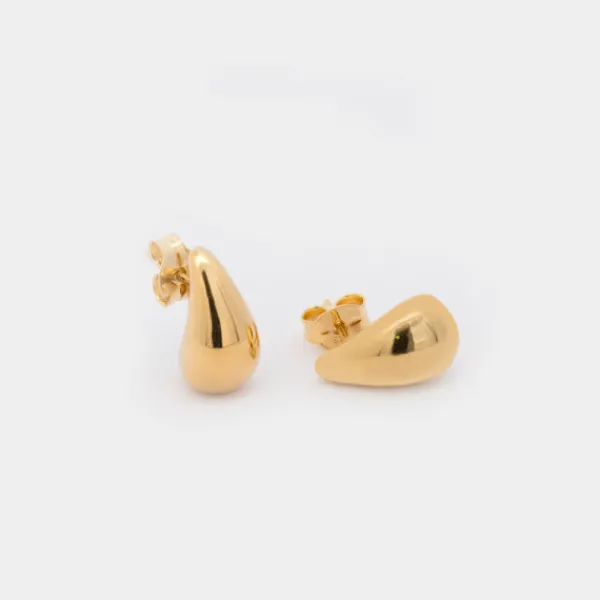 Pendientes Mini Gota Plata Dorada 10mm*Eguzkilore Clearance