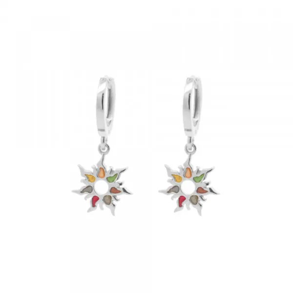 Pendientes Mountain Aro Plata Multicolor*Eguzkilore Discount