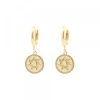 Pendientes Mountain Cripa Redondos de Plata Dorada*Eguzkilore Clearance