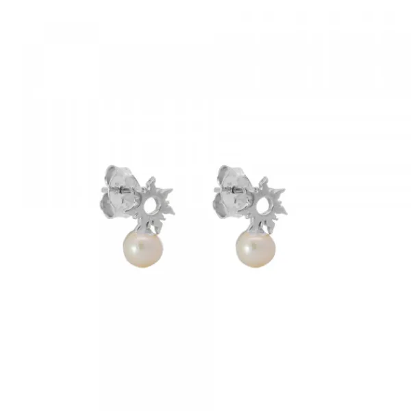 Pendientes Mountain de Plata con Perla*Eguzkilore