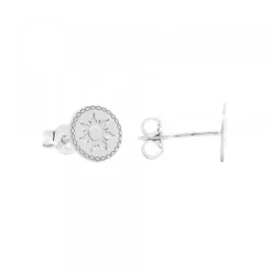 Pendientes Mountain Redondos de Plata*Eguzkilore