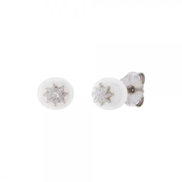 Pendientes Perla y Plata 7,5mm*Eguzkilore New