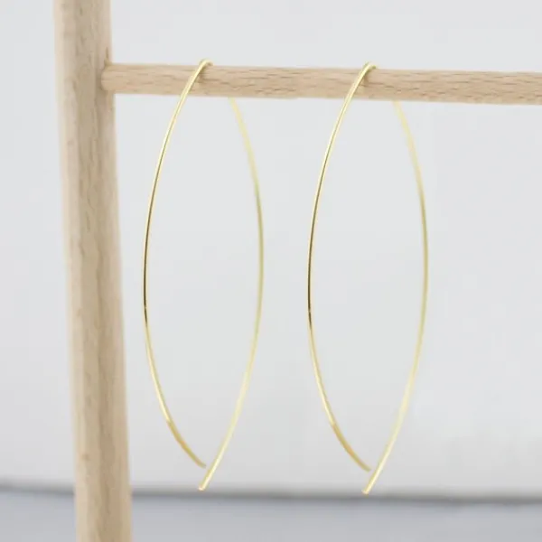 Pendientes Pez de Plata Dorada 70mm*Eguzkilore Best