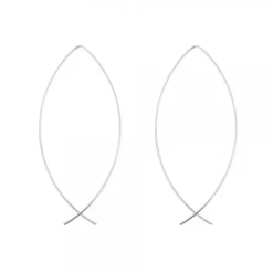 Pendientes Pez de Plata 60mm*Eguzkilore New