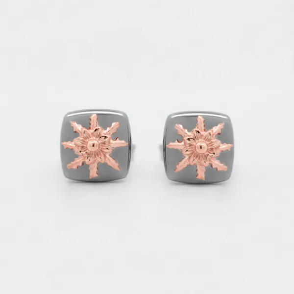 Pendientes Q2 Plata Negra y Rosa*Eguzkilore Hot