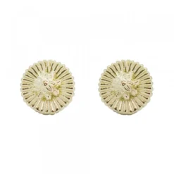 Pendientes Radial Plata Dorada*Eguzkilore Online