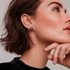 Pendientes R-Chic Lauburu Plata Rosa*Eguzkilore Hot