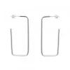 Pendientes Rectangulares Plata 40mm*Eguzkilore Outlet