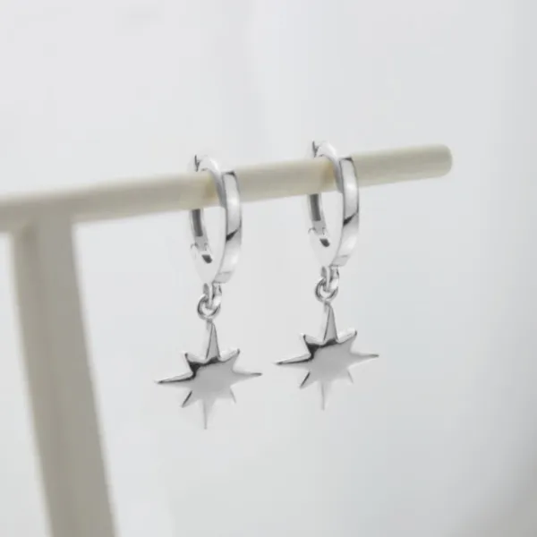 Pendientes Rosa de los Vientos Plata*Eguzkilore Best