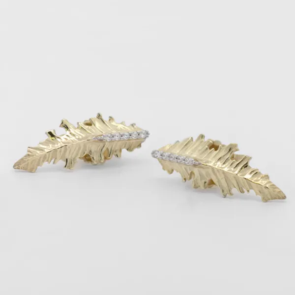 Pendientes Trepador Mari Plata Dorada y Circonitas*Eguzkilore Discount