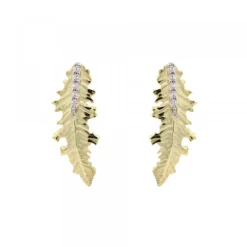 Pendientes Trepador Mari Plata Dorada y Circonitas*Eguzkilore Discount