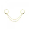 Piercing Cadena Doble Cripa Plata Dorada*Eguzkilore Online