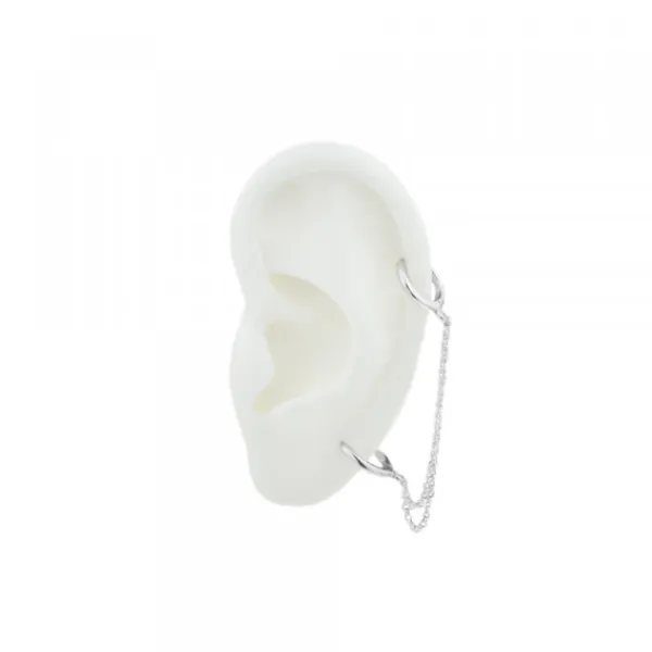 Piercing Cadena Doble Cripa Plata*Eguzkilore Outlet