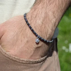 Pulsera Acero con Hematites*Eguzkilore Hot