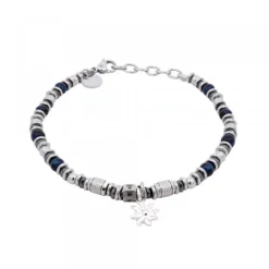 Pulsera Acero con Lapislázuli*Eguzkilore Discount