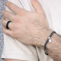 Pulsera Acero con Piedra Galvánica*Eguzkilore Clearance