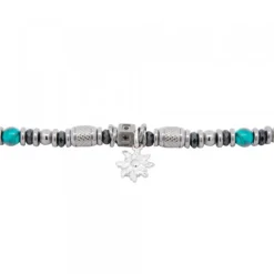Pulsera Acero con Turquesas*Eguzkilore