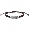 Pulsera Aita Marrón Plata Acabado Rústico*Eguzkilore Sale