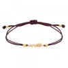 Pulsera Ama Berria Macramé Plata Dorada*Eguzkilore Outlet