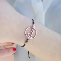 Pulsera Ama Calada Plata Rosa*Eguzkilore Sale
