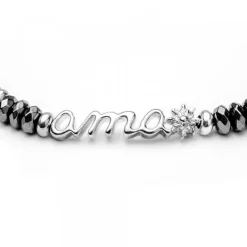 Pulsera Ama de Plata con Hematites*Eguzkilore Outlet