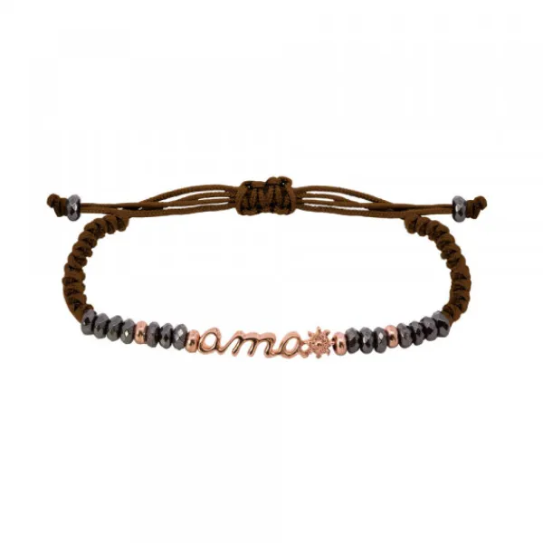 Pulsera Ama de Plata Rosa con Hematites*Eguzkilore Best