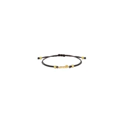 Pulsera Ama Macramé de Plata Dorada*Eguzkilore Online