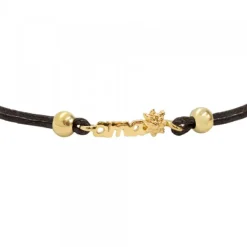Pulsera Ama Macramé de Plata Dorada*Eguzkilore Online