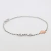 Pulsera Ama Plata y Rosa*Eguzkilore Best