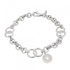 Pulsera Anillas Plata*Eguzkilore Clearance