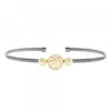 Pulsera Anuk Plata Dorada Rígida*Eguzkilore