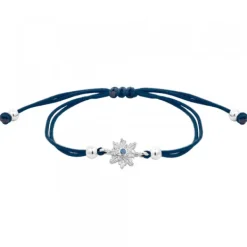 Pulsera Basic Colors Hilo Azul Plata*Eguzkilore Clearance