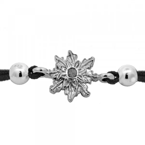 Pulsera Basic Colors Hilo Negro Rutenio y Circonita Negra*Eguzkilore Clearance