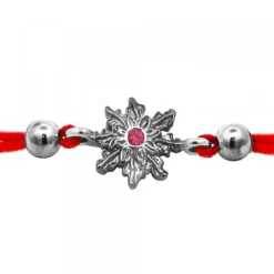 Pulsera Basic Colors Hilo Rojo Rutenio y Circonita Roja*Eguzkilore New