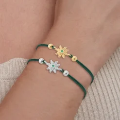 Pulsera Basic Colors Verde Dorado*Eguzkilore Hot