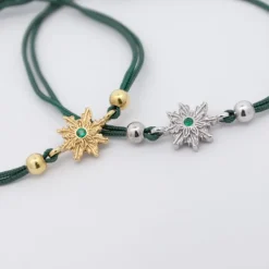 Pulsera Basic Colors Verde Dorado*Eguzkilore Hot