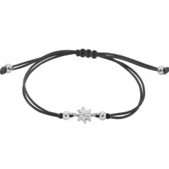Pulsera Basic Negra Plata*Eguzkilore Discount