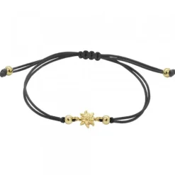Pulsera Basic Negra Plata Dorada*Eguzkilore Best