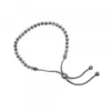 Pulsera Bolas Plata Rutenio Ajustable*Eguzkilore