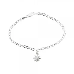 Pulsera Cadena Rolo Alargada Plata*Eguzkilore Best