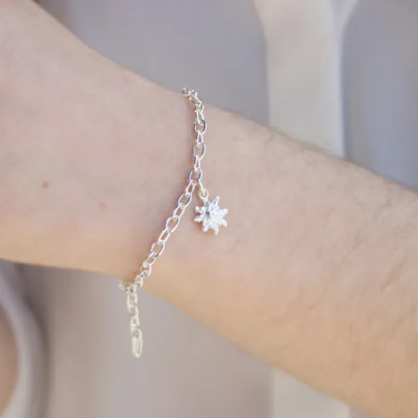 Pulsera Cadena Rolo Alargada Plata*Eguzkilore Best