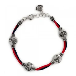 Pulsera Camino de Santiago Azul y Roja*Eguzkilore Hot