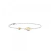 Pulsera Chapa Infinito Calado y Plata Dorada*Eguzkilore