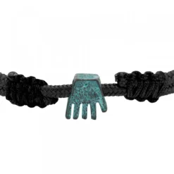 Pulsera Charm Mano de Irulegi Plata Oxidada*Eguzkilore