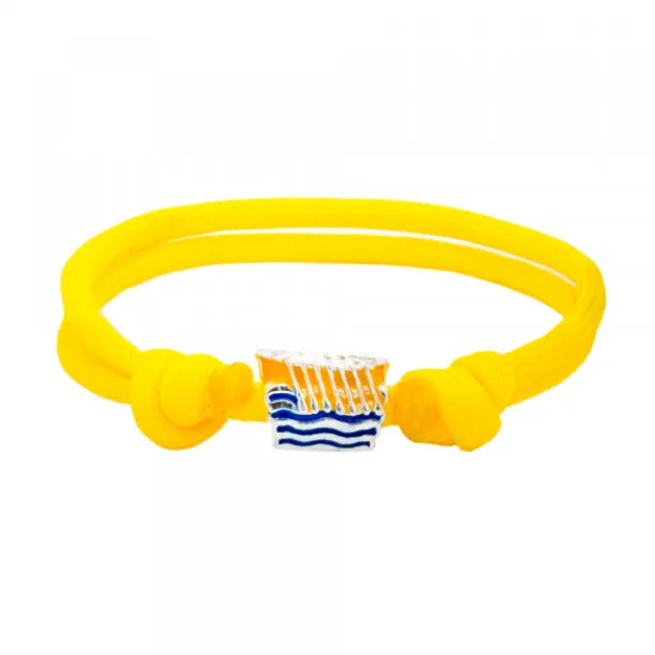 Pulsera Charm Trainera Amarilla Plata*Eguzkilore Best