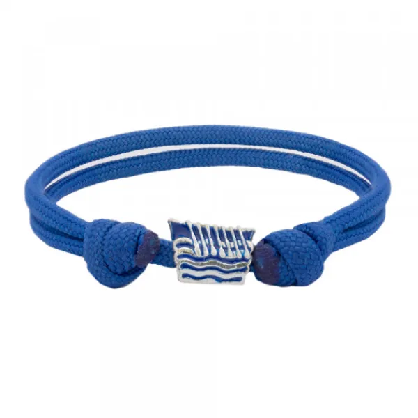 Pulsera Charm Trainera Azul de Plata*Eguzkilore Hot