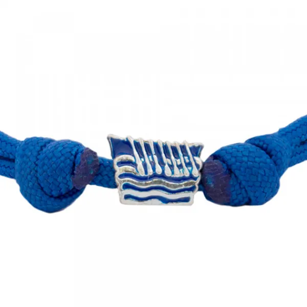 Pulsera Charm Trainera Azul de Plata*Eguzkilore Hot