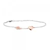 Pulsera Corazón y de Plata Rosa*Eguzkilore Best