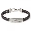Pulsera Cuero y Chapa de Plata*Eguzkilore Hot